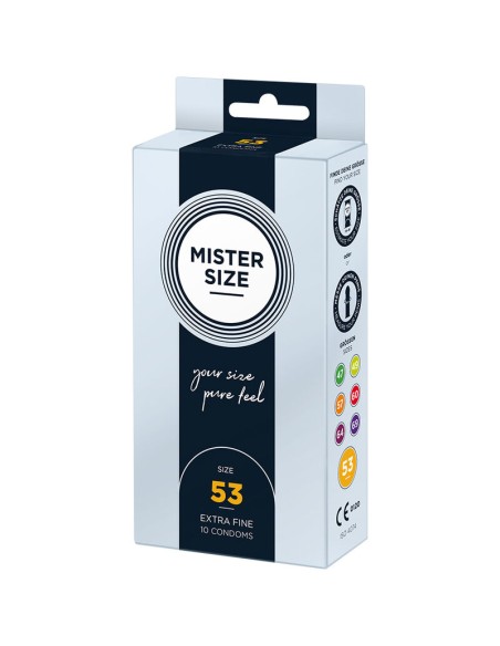 MISTER SIZE PRESERVATIVOS TALLA M 53 MM 10 UNIDADES
