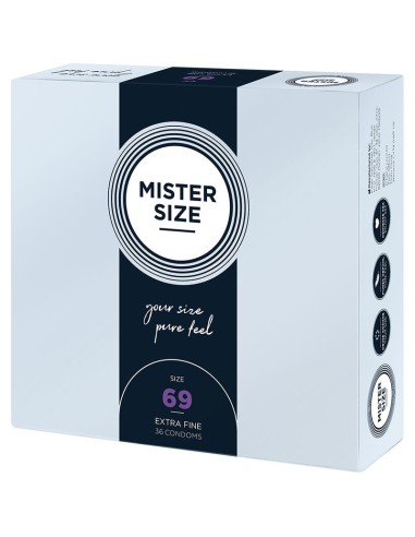 MISTER SIZE PRESERVATIVOS TALLA XXXL 69 MM 36 UNIDADES