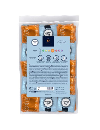 MISTER SIZE PRESERVATIVOS TALLA L 57 MM 100 UNIDADES