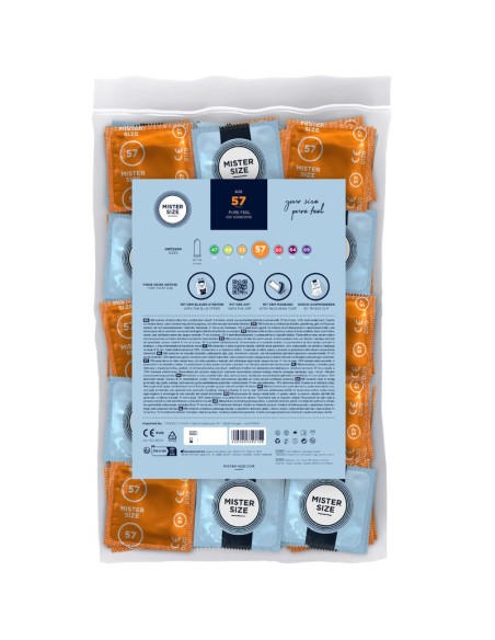 MISTER SIZE PRESERVATIVOS TALLA L 57 MM 100 UNIDADES