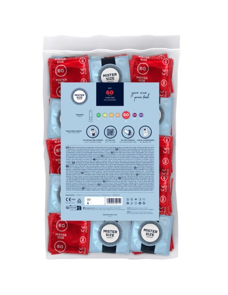 MISTER SIZE PRESERVATIVOS TALLA XL 60 MM 100 UNIDADES