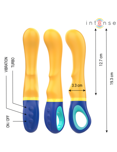 INTENSE SHAGGY VIBRADOR PUNTO G AMARILLO