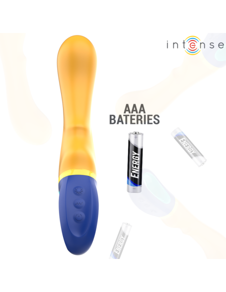 INTENSE SHAGGY VIBRADOR PUNTO G AMARILLO