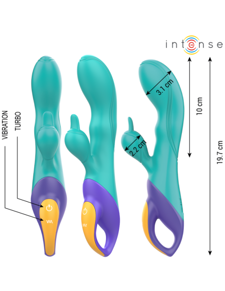 INTENSE FRED VIBRADOR RABBIT AZUL