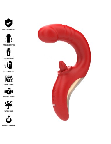 INTENSE PAULINA VIBRADOR ESTIMULADOR EN FORMA DE U ROJO