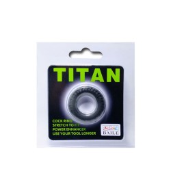 BAILE TITAN COCKRING BLACK GREEN 2CM 2