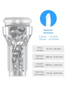 KIIROO FEEL POCKET STROKER CRYSTAL BY KIIROO TRANSPARENTE