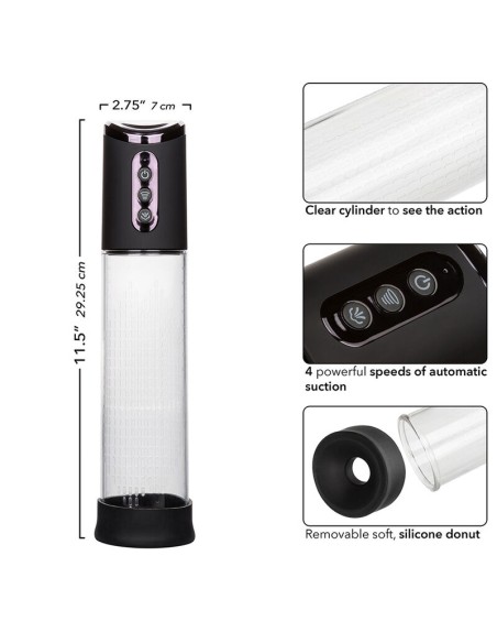 CALEXOTICS PEAK BOMBA SUCCIONADORA 4 VELOCIDADES NEGRO