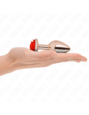KINK PLUG ANAL ORO ROSADO ROSA ROJA M