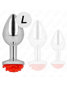 KINK PLUG ANAL ROSA ROJA TALLA L