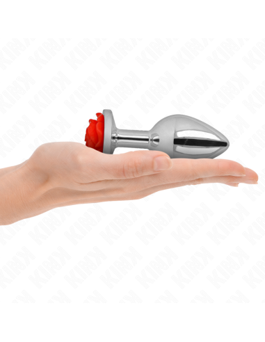 KINK PLUG ANAL ROSA ROJA TALLA L