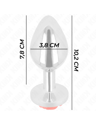 KINK PLUG ANAL ROSA ROJA TALLA L