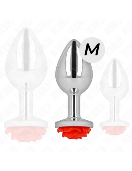 KINK PLUG ANAL ROSA ROJA TALLA M