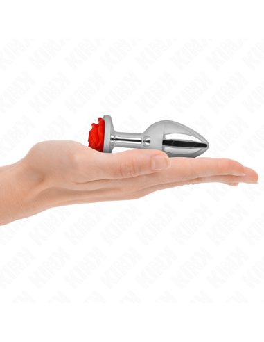 KINK PLUG ANAL ROSA ROJA TALLA M