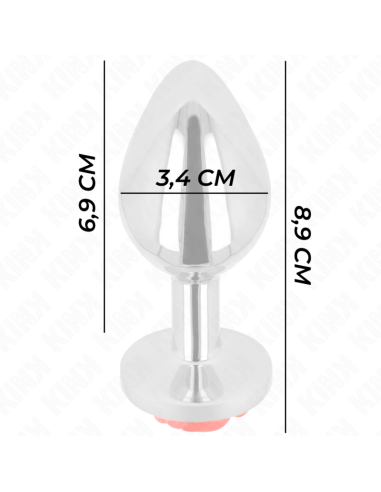 KINK PLUG ANAL ROSA ROJA TALLA M