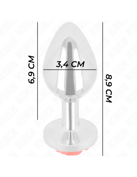 KINK PLUG ANAL ROSA ROJA TALLA M