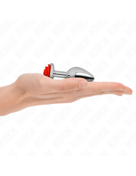 KINK PLUG ANAL ROSA ROJA TALLA S