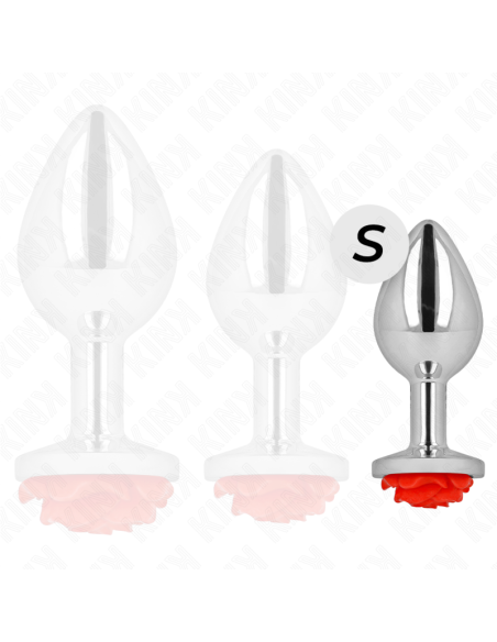 KINK PLUG ANAL ROSA ROJA TALLA S