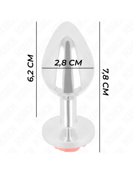 KINK PLUG ANAL ROSA ROJA TALLA S
