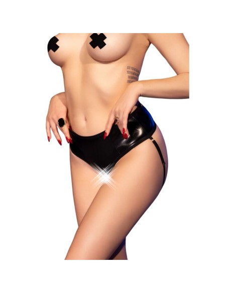 CHILIROSE CR 4841 CROTCHLESS PANTY NEGRO S M