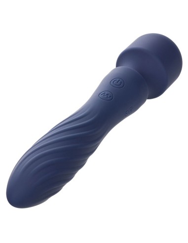 CALEXOTICS CHARISMA MYSTIQUE MASAJEADOR DOBLE MOTOR 12 FUNCIONES 215 CM X 45 CM MORADO