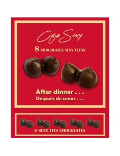 DIABLO PICANTE CAJA 8 CHOCOLATINAS FORMA DE PECHOS