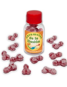 DIABLO PICANTE 12 CARAMELOS DE LA ILUSIAN FORMA PENE FRESA CEREZA