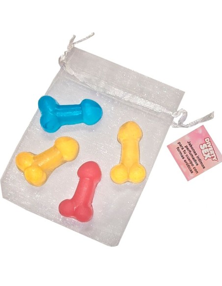 DIABLO PICANTE 4 MINI JABONES PERFUMADOS FORMA PENE