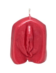DIABLO PICANTE VELA FORMA VAGINA ROJO