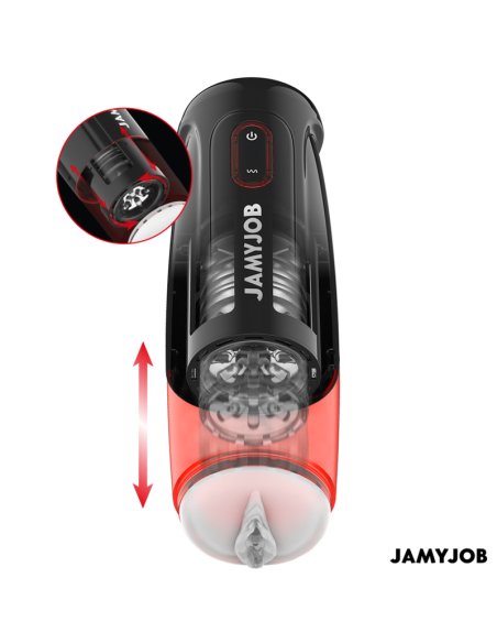 JAMYJOB STORM MASTURBADOR VAGINA AUTOMATICO 10 MODOS ROTACIAN Y EMPUJE