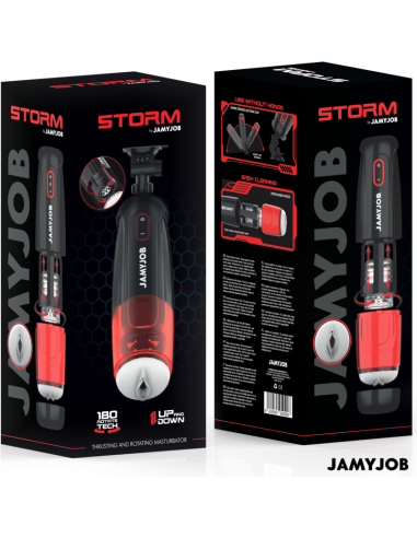 JAMYJOB STORM MASTURBADOR VAGINA AUTOMATICO 10 MODOS ROTACIAN Y EMPUJE