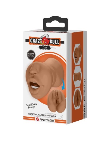 CRAZY BULL ZOEY MASTURBADOR DOBLE BOCA VAGINA NATURAL