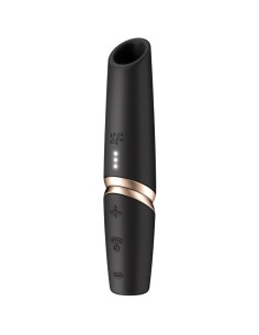 SATISFYER PERFECT KISS ESTIMULADOR CLATORIS POR ONDAS NEGRO DORADO