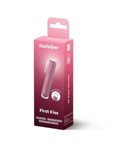 SATISFYER FIRST KISS ESTIMULADOR CLATORIS POR ONDAS GRANATE