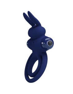 PRETTY LOVE DAREY DOBLE ANILLO VIBRADOR RABBIT AZUL 2