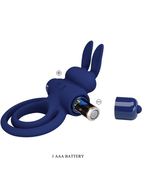 PRETTY LOVE DAREY DOBLE ANILLO VIBRADOR RABBIT AZUL PRETTY LOVE DAREY DOBLE ANILLO VIBRADOR RABBIT AZUL
