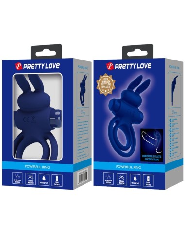 PRETTY LOVE DAREY DOBLE ANILLO VIBRADOR RABBIT AZUL