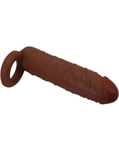 PRETTY LOVE KAILE FUNDA PARA PENE CON EXTENSIAN DE 25 CM MULATO