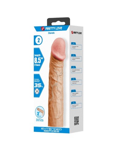 PRETTY LOVE DEREK FUNDA PENE CON EXTENSIAN DE 76 CM NATURAL