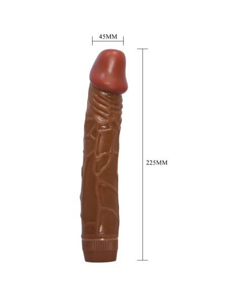 BAILE BOB VIBRADOR REALASTICO 225 CM MULATO