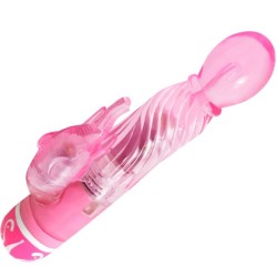 BAILE VIBRADOR MULTIVELOCIDAD CON ESTIMULADOR ROSA 2