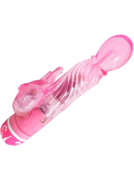BAILE VIBRADOR MULTIVELOCIDAD CON ESTIMULADOR ROSA