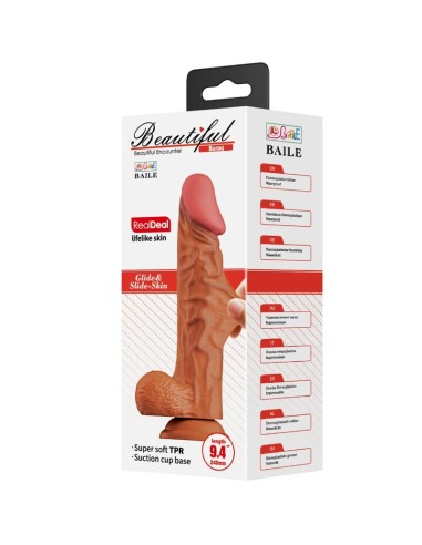 BAILE BURAQ DILDO REALASTICO 24 CM NATURAL