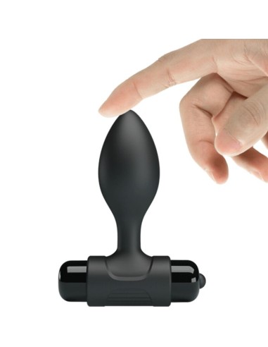 PRETTY LOVE VIBRA BUTT PLUG ANAL 10 VIBRACIONES NEGRO