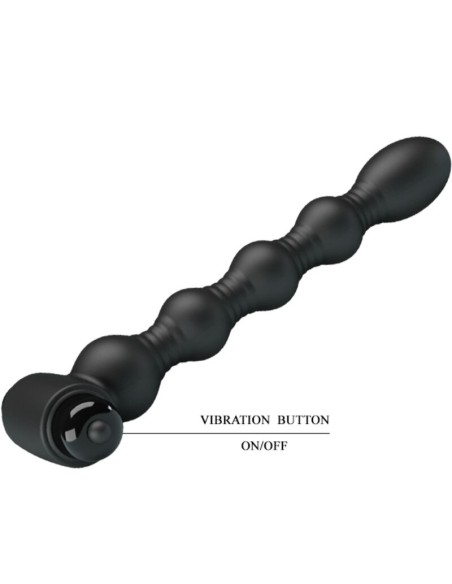 PRETTY LOVE LYNN PLUG ANAL SILICONA 10 VIBRACIONES NEGRO