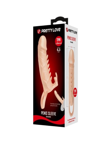 PRETTY LOVE EMMIT FUNDA PARA PENE ESTIMULADOR DE CLATORIS NATURAL