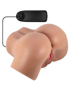 CRAZY BULL HAILEY TRASERO VIBRADOR CON VAGINA Y ANO REALASTICO MULATO CONTROL REMOTO