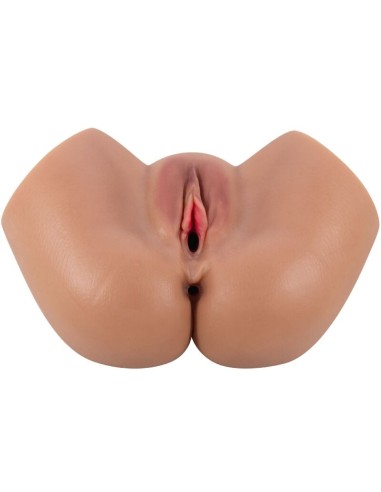 CRAZY BULL HAILEY TRASERO VIBRADOR CON VAGINA Y ANO REALASTICO MULATO CONTROL REMOTO