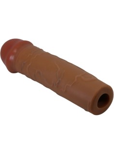 PRETTY LOVE NILE FUNDA PARA PENE CON EXTENSIAN DE 25 CM MULATO 2