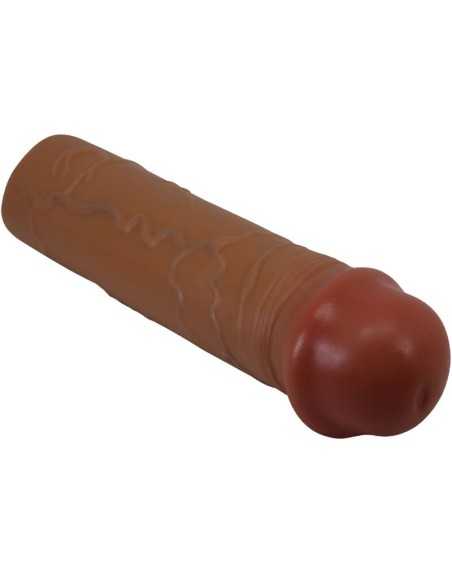 PRETTY LOVE NILE FUNDA PARA PENE CON EXTENSIAN DE 25 CM MULATO
